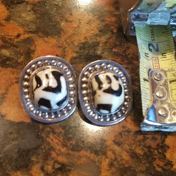 Jewelry - Sterling Silver Earrings in Animal Print